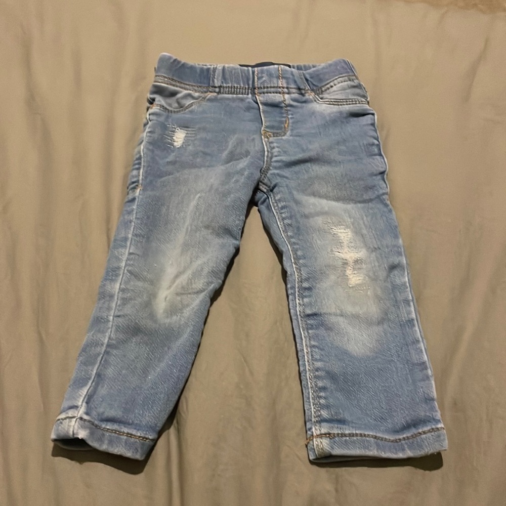 Old Navy Toddler Girl Distressed Jean Jeggings 18-24 months​​​​​​​​​​